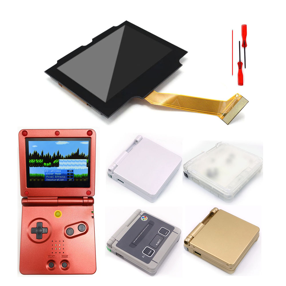 Game Boy Cartridge Holder - HISPEEDIDO Pre-Laminated IPS LCD For GBA