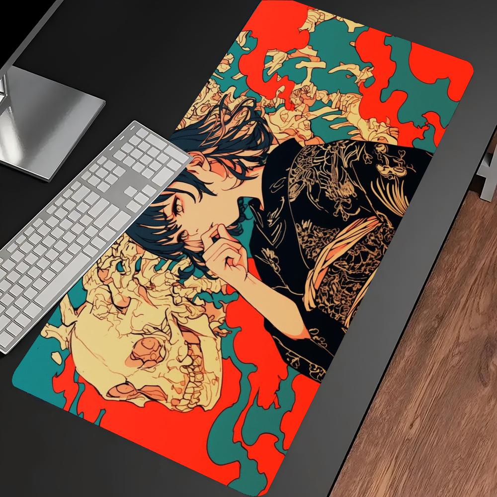 Retro Gaming Laptop - Vibrant Retro Asian Female Portrait Art