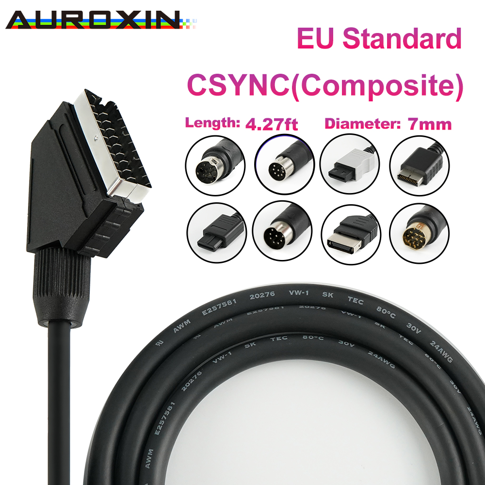 Retro Gaming Usb Stick - Composite Video on Sync High-Quality SCART