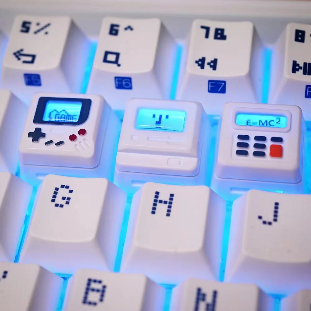 Retro Gaming Apk - K-04 3-in-1 Creative Retro Transparent Keycap