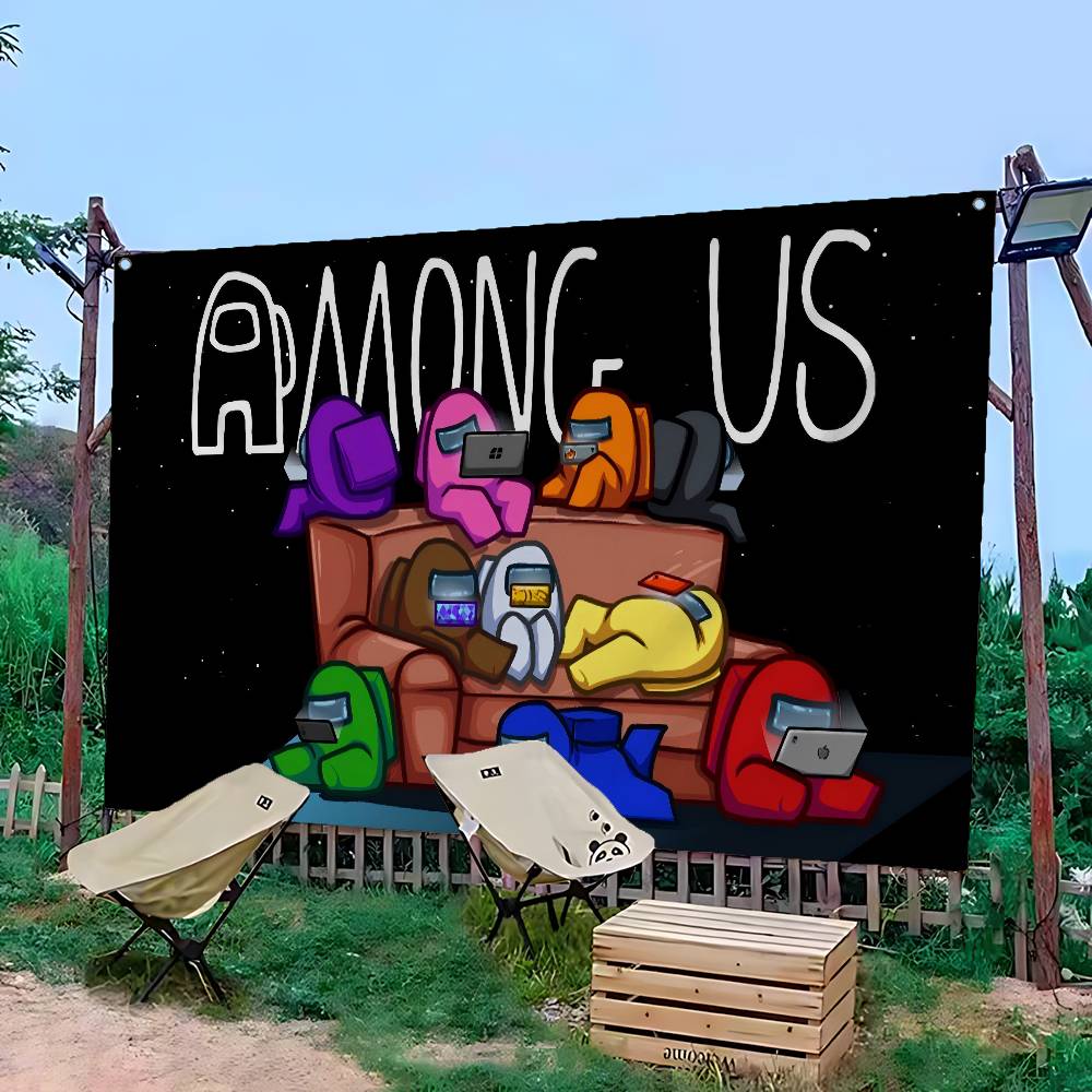 Cartoon Game A-Among-US Retro  - đánh giá và giá Retro Gaming Banner