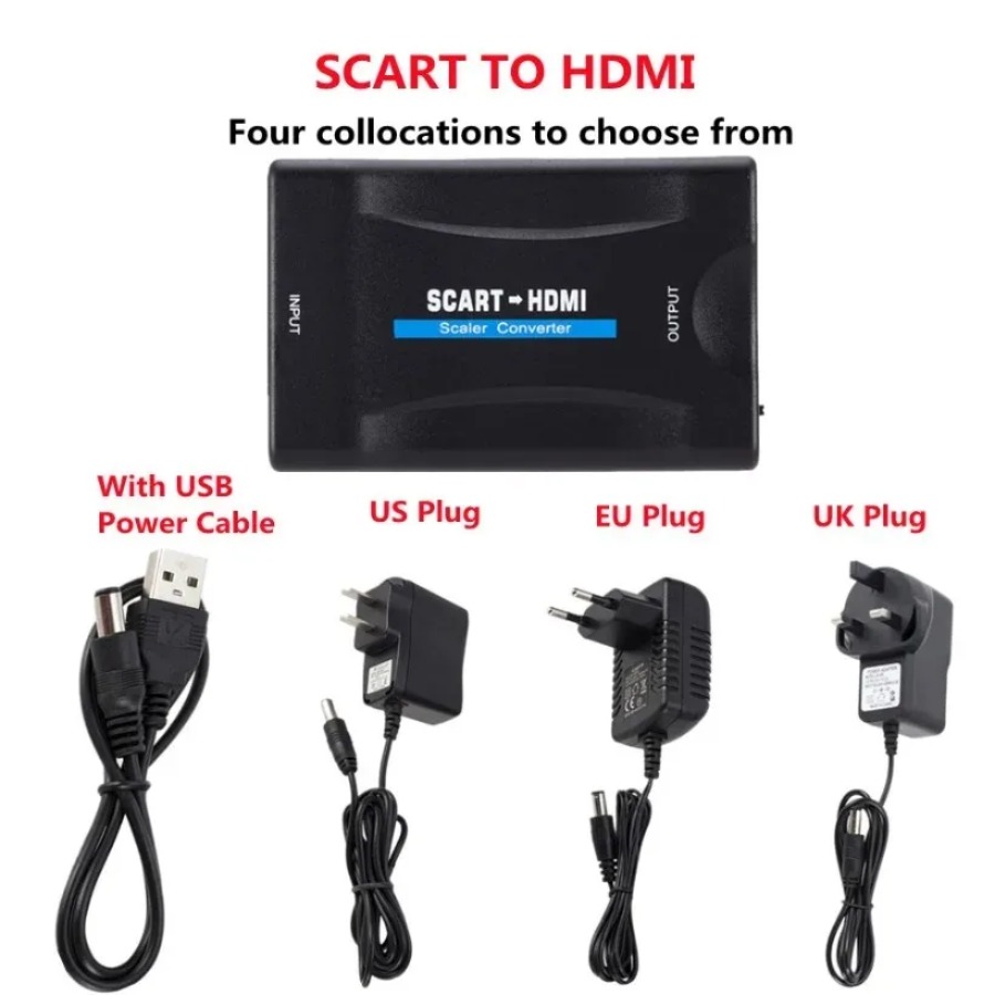 1080P SCART To HDMI-compatible - đánh giá và giá Scart To Hdmi