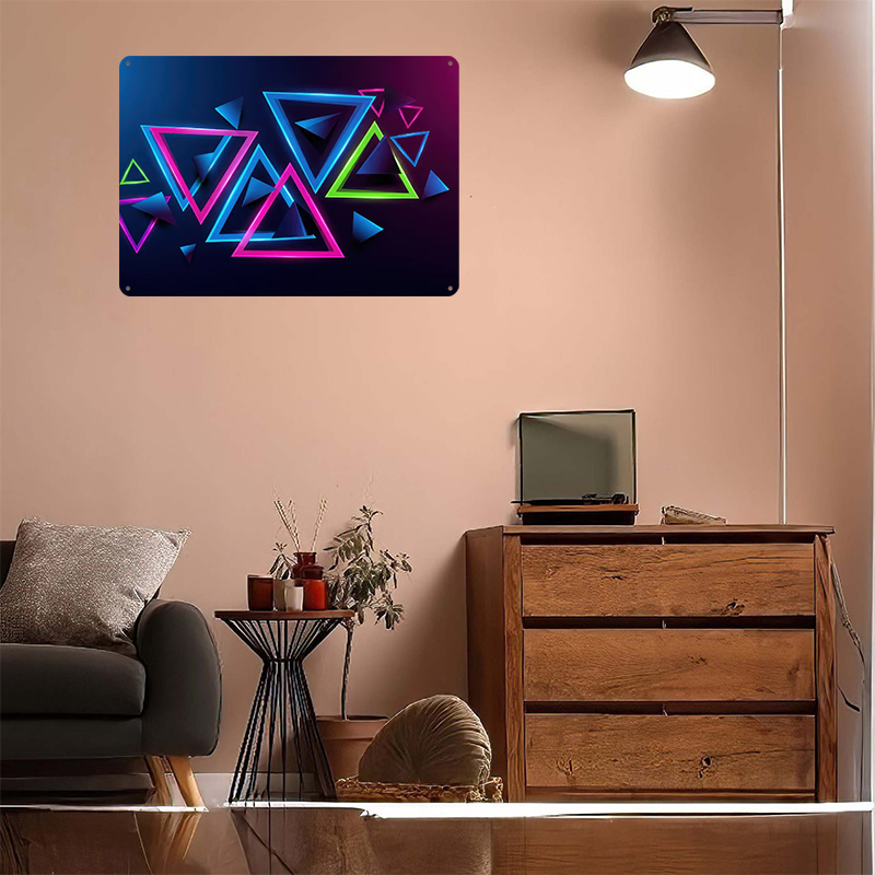 Neon Triangles Abstract Backgr - đánh giá và giá Background Retro Gaming