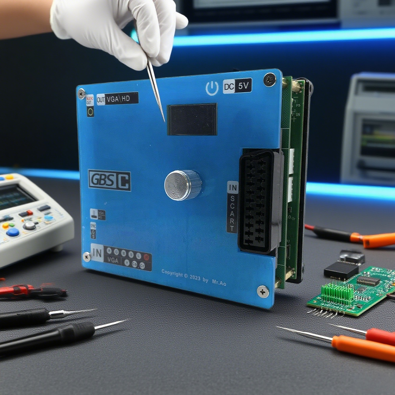 GBS Control Video Game Signal  - đánh giá và giá Scart To Hdmi