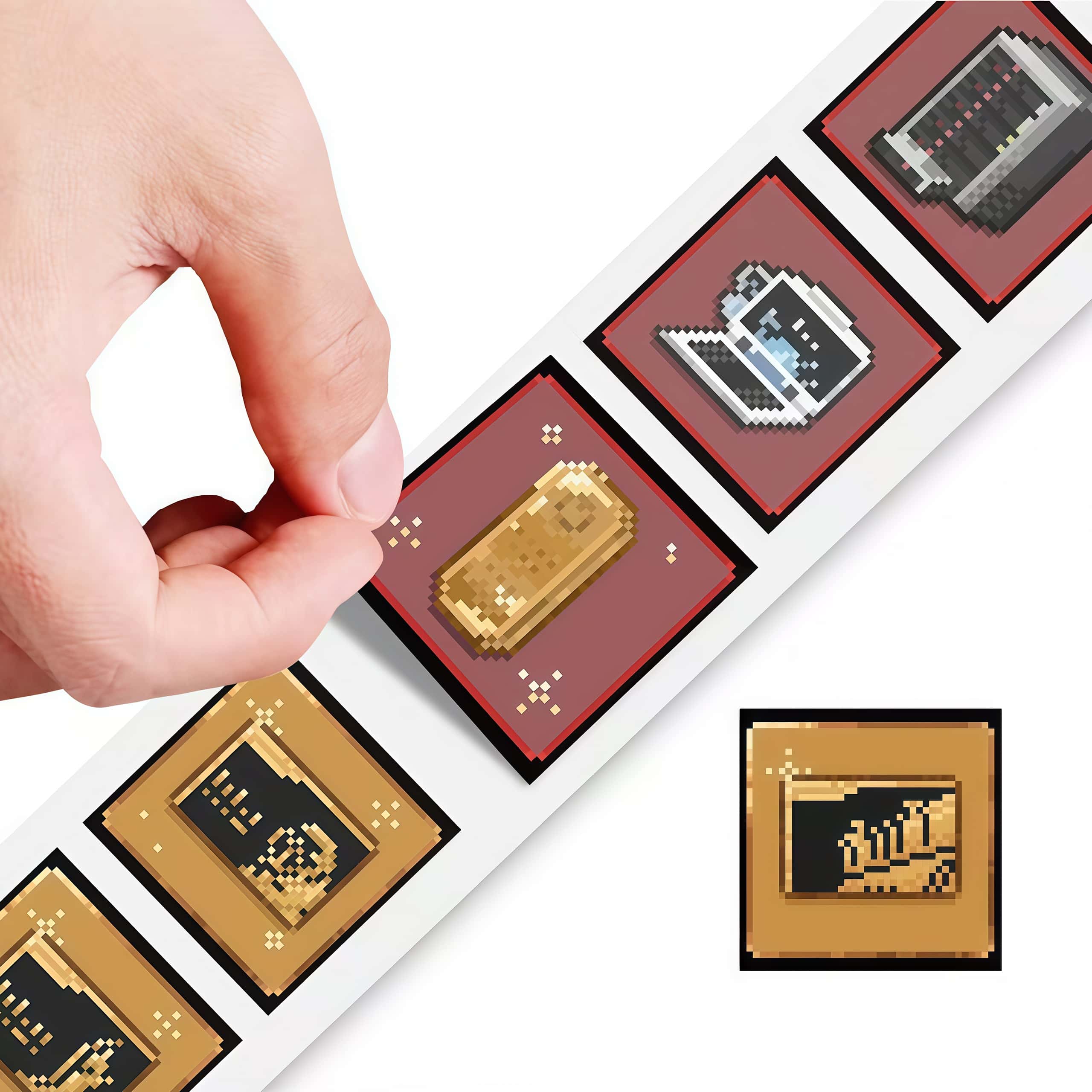500Pcs Delta Game Pixel Sticke - đánh giá và giá Retro Gaming Laptop