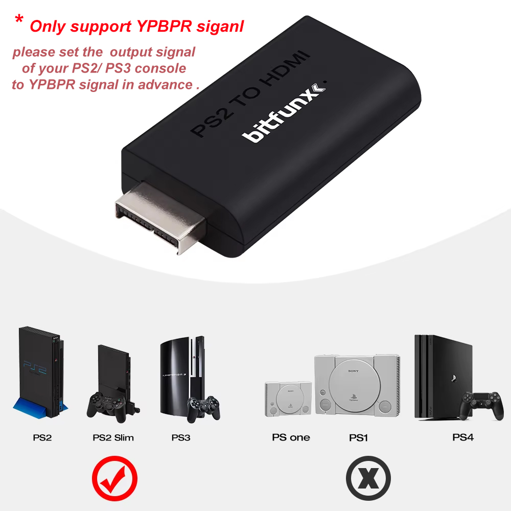 Bitfunx PS2 YPBPR to HDMI™ Ada - đánh giá và giá Retro Gaming Usb Stick