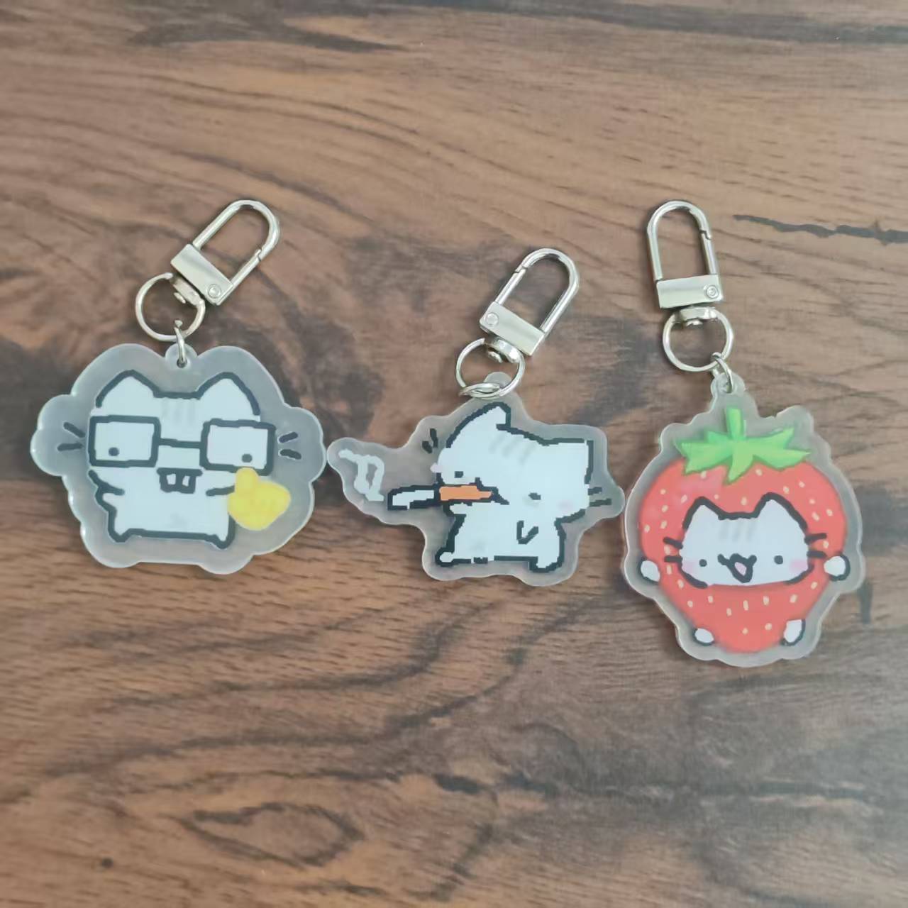 2d Flat Pixel Cat Keychain - G - đánh giá và giá Retro Gaming Design
