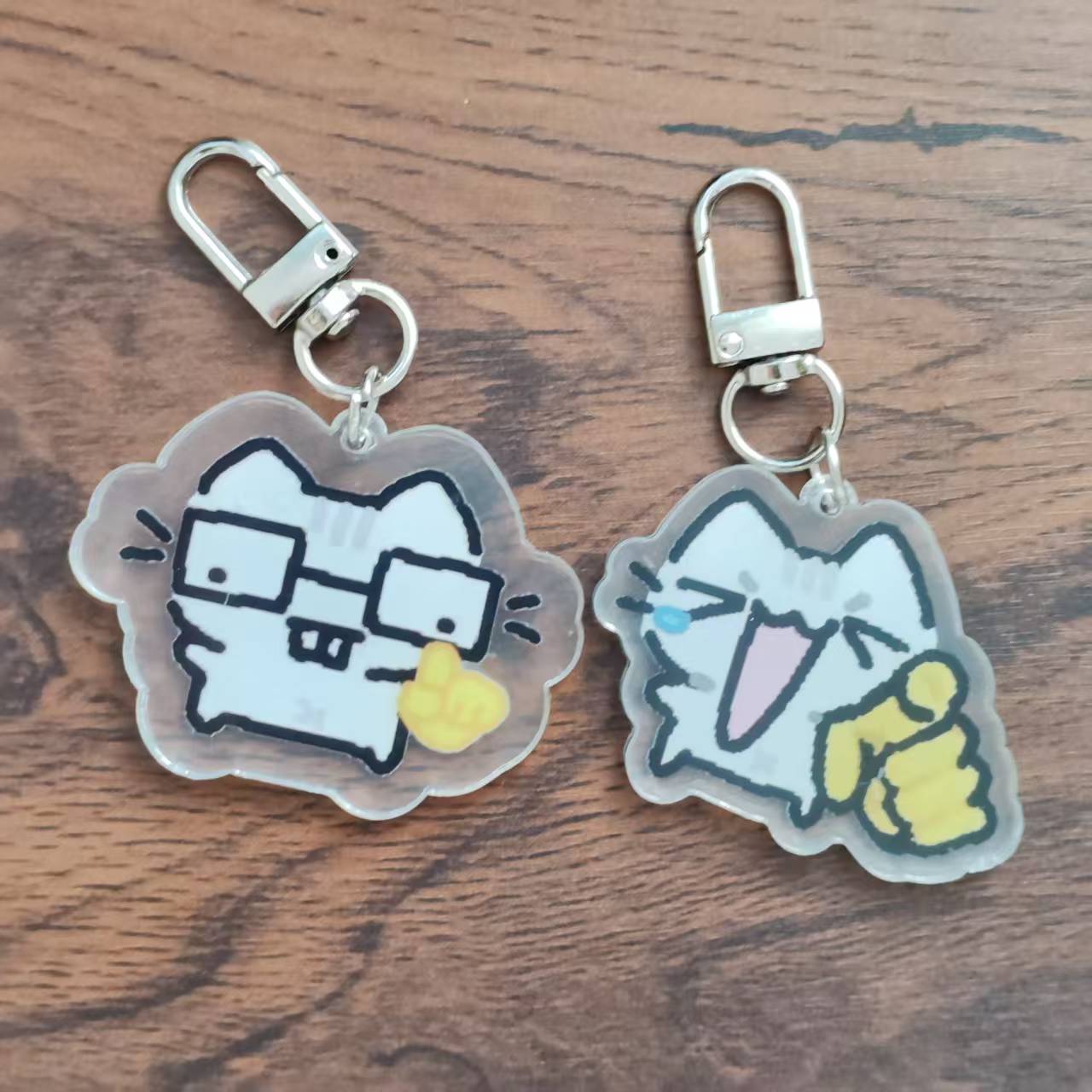 2d Flat Pixel Cat Keychain - G - đánh giá và giá Retro Gaming Design