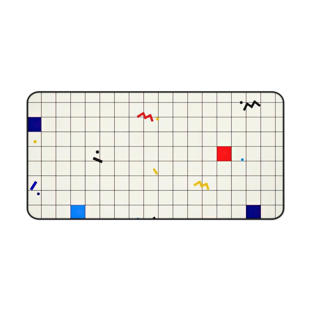 Retro Geometric Grid Desk Mat  - đánh giá và giá Retro Gaming Design